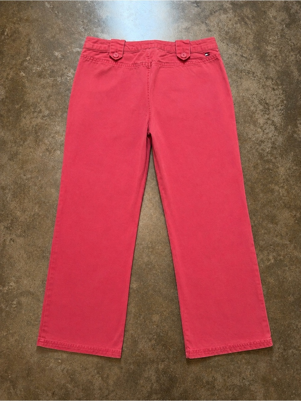 Tommy Hilfiger Women’s Vintage 90’s Y2K Red Chino Straight Ankle Pants - Size 4 - Picture 3 of 9